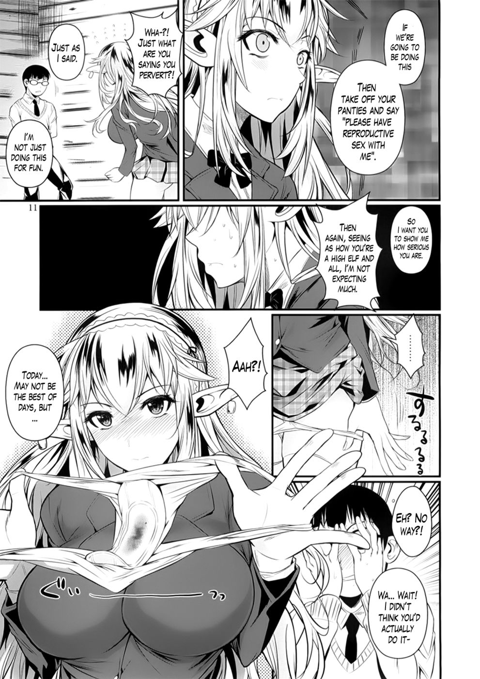 Hentai Manga Comic-High Elf x High School-Read-11